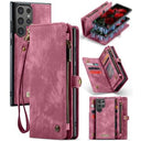 Samsung Galaxy S24 Ultra Caseme 008 2-i-1 Multifunktionel Pung - Rød