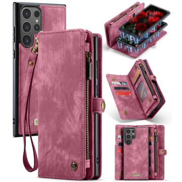 Samsung Galaxy S24 Ultra Caseme 008 2-i-1 Multifunktionel Pung - Rød