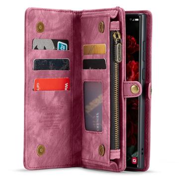 Samsung Galaxy S24 Ultra Caseme 008 2-i-1 Multifunktionel Pung - Rød