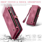 Samsung Galaxy S24 Ultra Caseme 008 2-i-1 Multifunktionel Pung - Rød