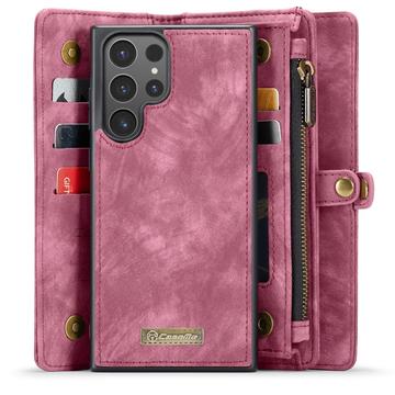 Samsung Galaxy S24 Ultra Caseme 008 2-i-1 Multifunktionel Pung - Rød