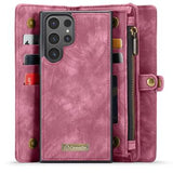 Samsung Galaxy S24 Ultra Caseme 008 2-i-1 Multifunktionel Pung - Rød
