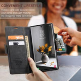 Samsung Galaxy S24 Ultra Caseme 013 Series Pung Cover - Sort