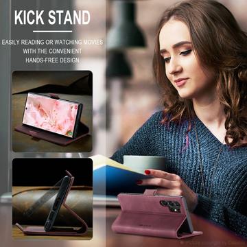 Samsung Galaxy S24 Ultra Caseme 013 Series Pung Cover - Rød
