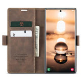 Samsung Galaxy S24 Ultra Caseme 013 Series Pung Cover - Kaffe