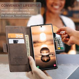 Samsung Galaxy S24 Ultra Caseme 013 Series Pung Cover - Kaffe