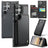 Samsung Galaxy S24 Ultra Caseme C22 Cover med RFID-kortpung - Sort