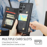 Samsung Galaxy S24 Ultra Caseme C22 Cover med RFID-kortpung - Sort