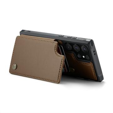 Samsung Galaxy S24 Ultra Caseme C22 Cover med RFID-kortpung - Brun