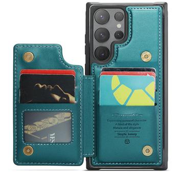 Samsung Galaxy S24 Ultra Caseme C22 Cover RFID-kortpung - Grøn