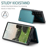 Samsung Galaxy S24 Ultra Caseme C22 Cover RFID-kortpung - Grøn