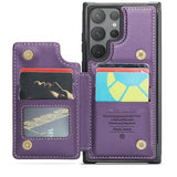 Samsung Galaxy S24 Ultra Caseme C22 Cover med RFID-kortpung - Lilla