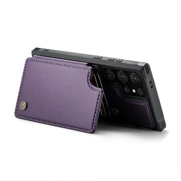 Samsung Galaxy S24 Ultra Caseme C22 Cover med RFID-kortpung - Lilla