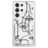 Samsung Galaxy S24 Ultra Fashion TPU Cover - abstrakt portræt