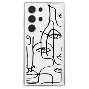 Samsung Galaxy S24 Ultra Fashion TPU Cover - abstrakt portræt