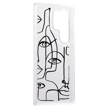 Samsung Galaxy S24 Ultra Fashion TPU Cover - abstrakt portræt