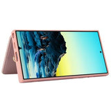 Samsung Galaxy S24 Ultra Blomsterdekoration Cover med Rem - Pink