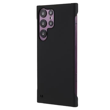 Samsung Galaxy S24 Ultra Plastik Cover Uden Sider - Sort