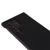 Samsung Galaxy S24 Ultra Plastik Cover Uden Sider - Sort