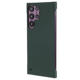 Samsung Galaxy S24 Ultra Plastik Cover Uden Sider - Mørkegrøn
