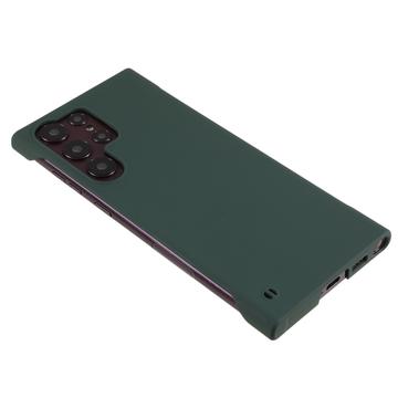 Samsung Galaxy S24 Ultra Plastik Cover Uden Sider - Mørkegrøn