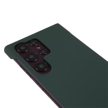 Samsung Galaxy S24 Ultra Plastik Cover Uden Sider - Mørkegrøn
