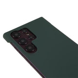 Samsung Galaxy S24 Ultra Plastik Cover Uden Sider - Mørkegrøn