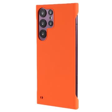 Samsung Galaxy S24 Ultra Plastik Cover Uden Sider - Orange
