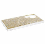 Samsung Galaxy S24 Ultra Glitter Flakes TPU Cover - Guld
