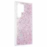 Samsung Galaxy S24 Ultra Glitter Flakes TPU Cover - Pink