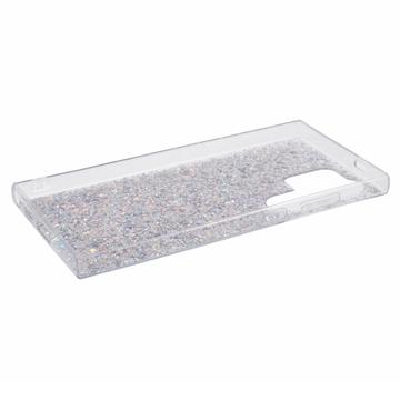 Samsung Galaxy S24 Ultra Glitter Flakes TPU Cover - Sølv