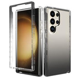 Samsung Galaxy S24 Ultra Gradient Series Hybrid Cover - Sort / Gennemsigtig