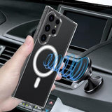 Samsung Galaxy S24 Ultra Hybrid Cover - MagSafe Kompatibel - Gennemsigtig