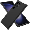 Samsung Galaxy S24 Ultra Liquid Silikone Cover med Strop - Sort