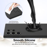 Samsung Galaxy S24 Ultra Liquid Silikone Cover - MagSafe Kompatibel - Sort