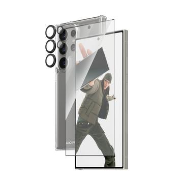 Samsung Galaxy S24 Ultra PanzerGlass 3-i-1 Beskyttelsessæt - Klar