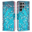 Samsung Galaxy S24 Ultra Wonder Series Pung - Hvid Blomster