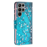 Samsung Galaxy S24 Ultra Wonder Series Pung - Hvid Blomster