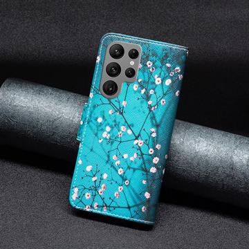 Samsung Galaxy S24 Ultra Wonder Series Pung - Hvid Blomster