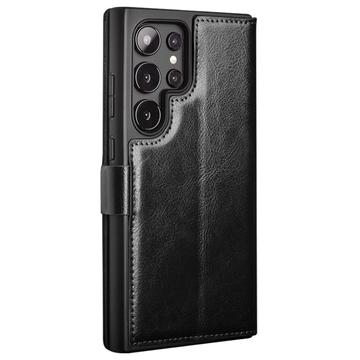 Samsung Galaxy S24 Ultra Qialino Classic Læderpung - Sort
