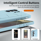 Samsung Galaxy S24 Ultra Smart hybrid cover med stående greb - Blå
