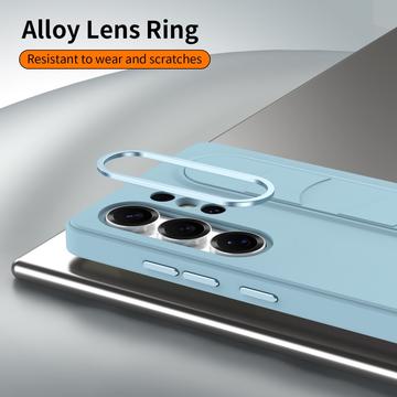 Samsung Galaxy S24 Ultra Smart hybrid cover med stående greb - Blå