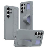 Samsung Galaxy S24 Ultra Smart hybrid cover med stående greb - mørkegrå