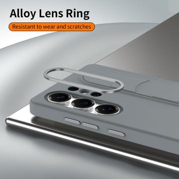 Samsung Galaxy S24 Ultra Smart hybrid cover med stående greb - mørkegrå