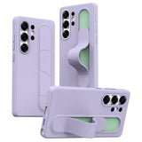 Samsung Galaxy S24 Ultra Smart hybrid cover med stående greb - Lilla