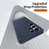 Samsung Galaxy S24 Ultra Smart hybrid cover med stående greb - Safir