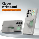 Samsung Galaxy S24 Ultra Smart hybrid cover med stående greb - Titaniumgrå
