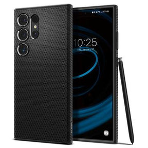 Samsung Galaxy S24 Ultra Spigen Liquid Air TPU Cover - Sort