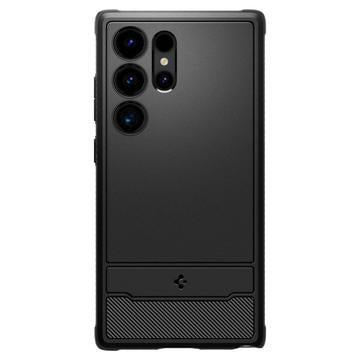 Samsung Galaxy S24 Ultra Spigen Rugged Armor TPU Cover - Sort