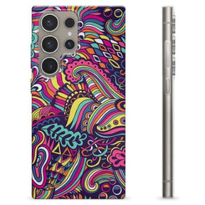 Samsung Galaxy S24 Ultra TPU Cover - Abstrakte Blomster
